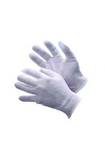 288 PCS LIGHT WEIGHT POLY / COTTON BLEND LISLE INSPECTION GLOVES REVERSIBLE - L picture