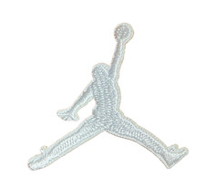 AIR JORDAN - WHITE JUMP MAN  - Embroidered Iron On Patch picture