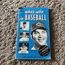 VINTAGE 1971 Who’s Who in Baseball ~ Johnny Bench Blue cover ~ 56th Ed Nice picture