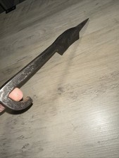 Antique Hand Forged Chopping Knife Primitive Early American picture