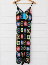 NWT SENSEA Black Crochet Dress Size M picture
