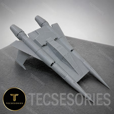 Buck Rogers Starfighter 6in Grey 3D Printed Sci-Fi Ship Display Model picture