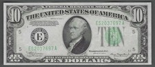 $10 1934A BETTER RICHMOND District Beautiful Crisp AU+ Federal Reserve Note picture