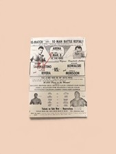 1969 Autographed World Wide Wrestling Federation Pro Wrestling Flyer picture