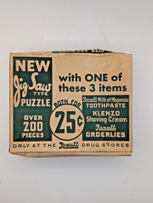 Vintage Rexall Liggetts Drug Store Jig Saw Puzzle 200 Pc Advertising Premium picture