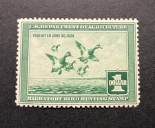 WTDstamps - #RW4 1937 - US Federal Duck Stamp - Mint OG NH **WELL CENTERED** picture