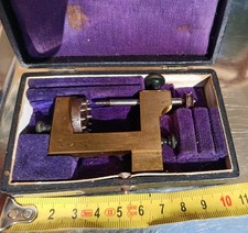 Antique CWZ Watchmaker Pivot Drilling Tool Zapfenbohrmaschine Cased Fürst J. BP picture