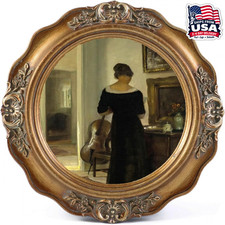 Vintage Picture Frames 3X3 Small Antique round Picture Frame Tabletop and Wall  picture