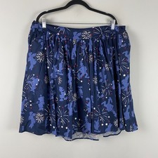 Torrid Disney Americana Mickey and Friends Poplin Mini Skater Skirt Sz 2X picture