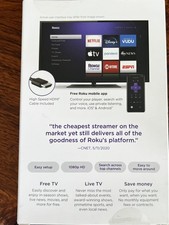 Roku SE HD Streaming Media Player 3930SE Brand New Sealed w/ HDMI Cable picture