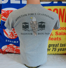 VTG JOINT TASK Force Guantanamo Shirt Men's S Honor Bound USA Military JTF-GTMO picture