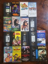 Lot of VHS Tapes Mixed Genre's:  Family, Kids, Comedy, Vintage, Harry Potter picture