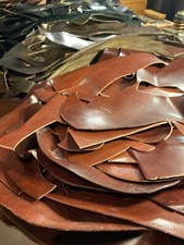 Horween Shell Cordovan Leather Scrap 3lbs Box Various Colors picture
