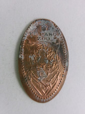 El Paso Zoo-Tiger-El Paso TX-Elongated Pressed Penny picture