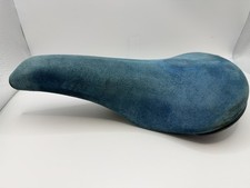 Selle San Marco Linea Saddle Road Racing 1980s Suede Blue picture