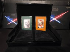2026 Agoro Star Wars Qui-Gon 057/250 and Millennium Falcon 143/150 Silver Set. picture