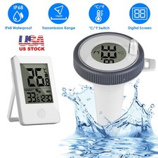 Wireless Pool Thermometer Digital Floating Water Temp Monitor LCD 200ft picture