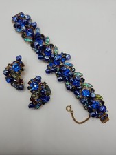 Juliana Blue Lava Stone Bracelet & Earring Set w/ Dangles MINTY picture