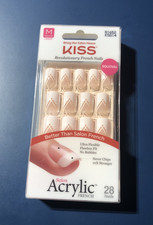 Kiss Nails 81652 KSA14 Salon Acrylic French Medium Length picture