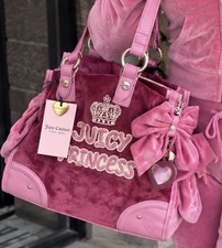 JUICY COUTURE JUICY AMERICAN PRINCESS Weekender Bag in Cranberry Y2K Style NWT picture