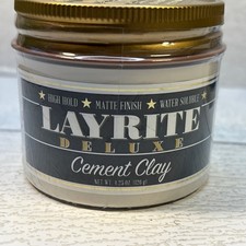 1- Layrite Deluxe Cement Clay 4.25 Oz Each High Hold Matte Finish picture