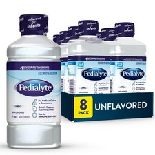 Pedialyte Electrolyte Hydration Drink Unflavored 33.8 Fl Oz 8 Pack Kids & Adults picture