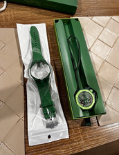 Swatch Royal Pop Green Eight Quartz Analog 41mm Octagon Green, Box Papers picture