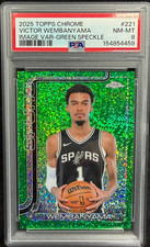 202526 Topps Chrome Image Variation Victor Wembanyama 221 Green Speckle /99 picture