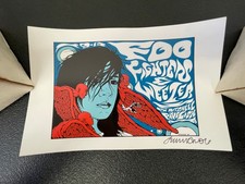 Foo Fighters Weezer 2005 Woodlands TX Handbill Jermaine Rogers Signed Poster picture