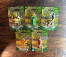 DreamWorks Shrek Figure Set of 5 Shrek Fiona Donkey Gingy Puss in Boots New picture