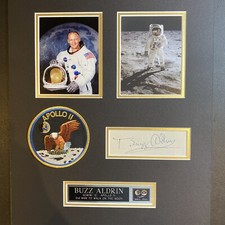 BUZZ ALDRIN APOLLO 11 SIGNED DISPLAY COA picture