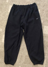 Nike Solo Swoosh Cuffed Fleece Pants Heavyweight HV1088 Black Size Large picture