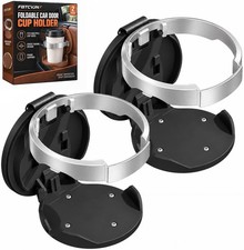 Universal Foldable Car Cup Holder with Hook Folding Automotive Door Storage picture