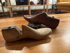 Two Vintage Wooden Shoemaker Lasts.  McNichol And Taylor And GEBL Co. picture