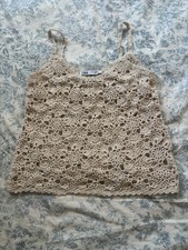 ZARA Cream Crochet Cami picture