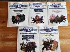 Monstrous Compendium Set 2 — 6-10 — (D&D, lot of 5 books, POD, Softcover, VF/NM) picture