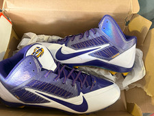 Nike LSU THROWBACK Alpha Pro Football Cleats Purple US Size 15 Medium (D, M) picture