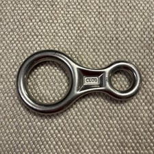 Clog Wales Vintage Figure 8 Descender Aluminum Belay Device Rock Climbing 5.75