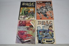 4 Vintage Drag Cartoons & Hot Rod Cartoons Magazines 1970's Art Racer Comics picture