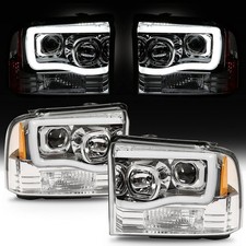 LED Projector Headlights Compatible with 2005-2007 Ford F250 F350 F450 F550 Supe picture