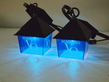 Very Nice Vtg SEAGRAMS VO Canadian Whiskey WALL SCONCE Light Lantern BAR DECOR picture