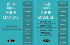 1969 Ford Truck F-100, F-250, F-350 Factory Shop Service Manual picture