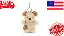 Cute Little Pup Bag Charm Plush Dog Keychain & Dust Bag NWT New Gift picture