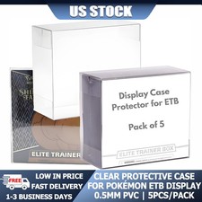 5/10/20/40 Pcs Clear Protective Case For Pokemon ETB 0.5mm Thick Scratch Proof picture