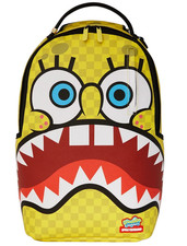 Sprayground SPONGEBOB SQUARE CHECK Backpack🔥New Black School Bookbag Large Bag picture