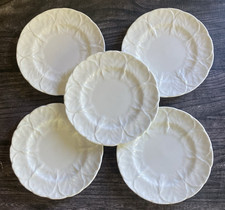 COALPORT/WEDGWOOD Countryware Cabbage White BREAD BUTTER PLATES Set/5 picture