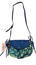 Juicy Couture Blue and Yellow Snake Print Flap Crossbody Bag picture