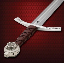 Faithkeeper The Accolade Sword of the Knights Templar - Handmade Medieval Sword picture