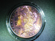 EF+ 1882-S MORGAN SILVER DOLLAR BEAUTIFUL TONED COLLECTOR GRADE COIN M-2231 picture