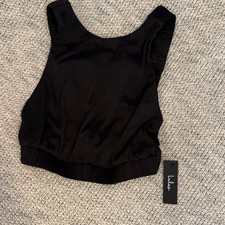 Lulu's NWT size M Elegant Black Tank Top picture